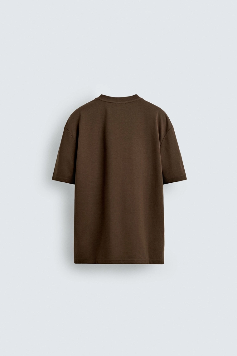 Футболка свободного кроя из интерлока