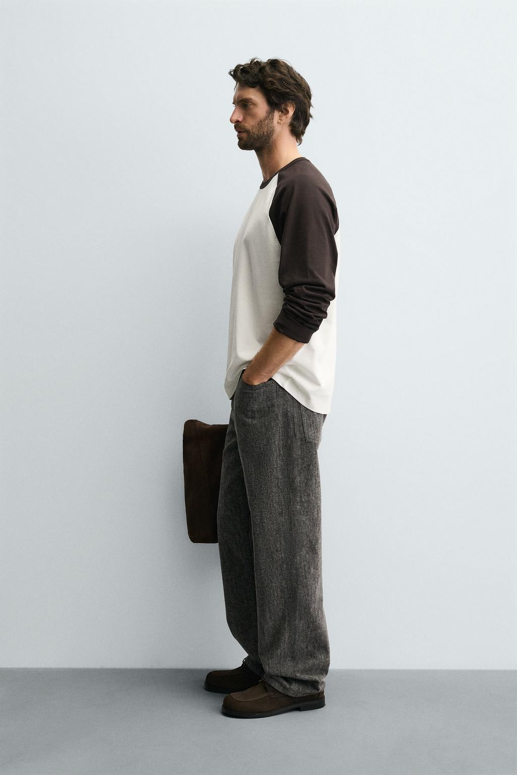 ФУТБОЛКА КОЛОР-БЛОК С РУКАВАМИ РЕГЛАН