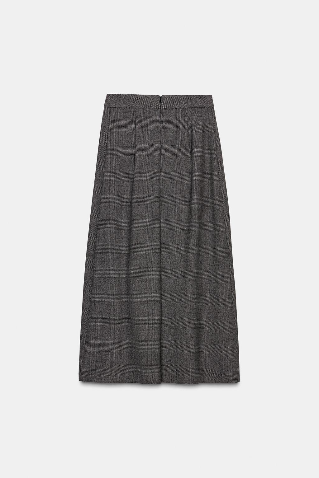 ЮБКА-НАКИДКА МИДИ «ГУСИНАЯ ЛАПКА»