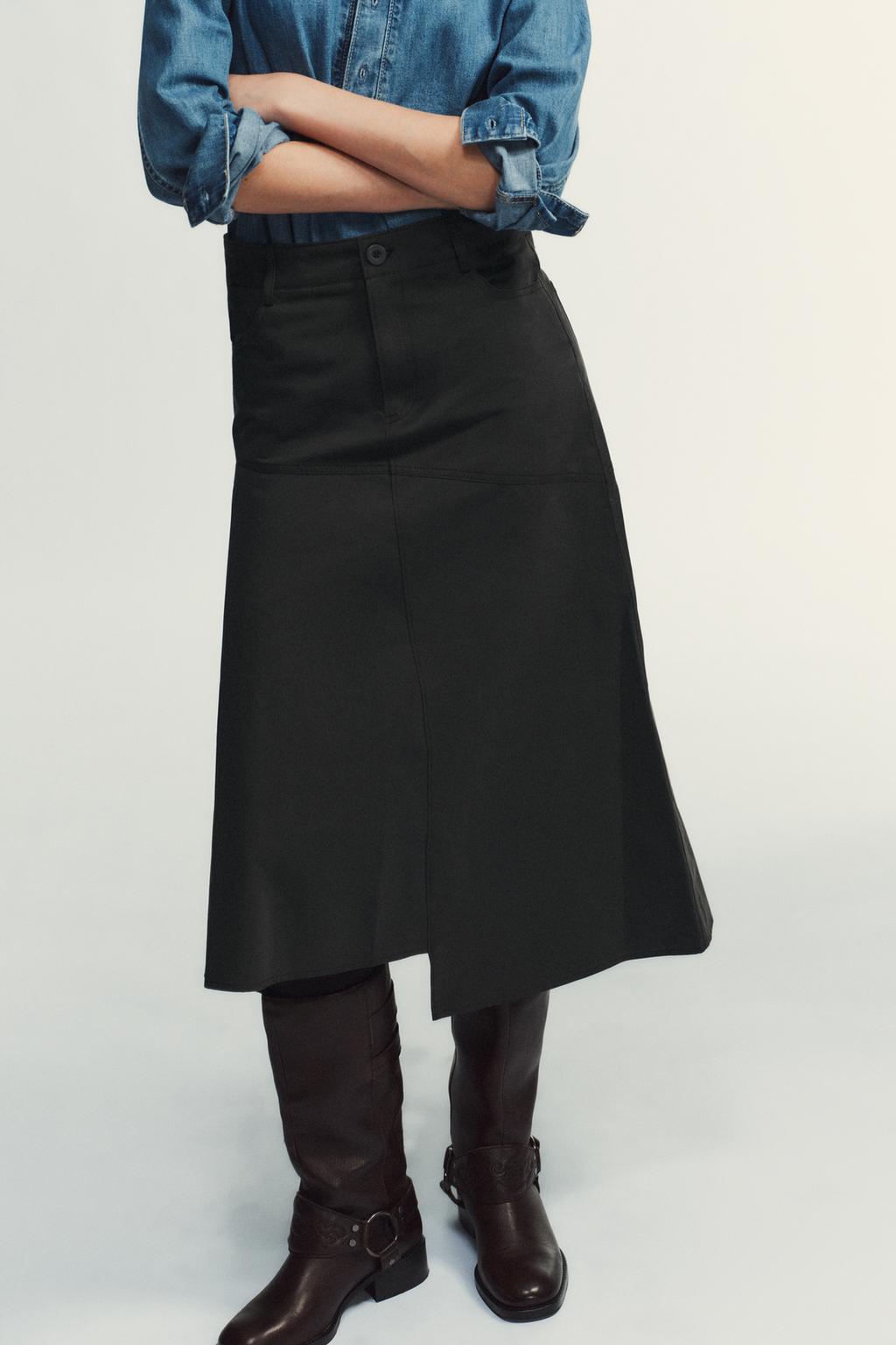 ЮБКА МИДИ АСИММЕТРИЧНОГО КРОЯ