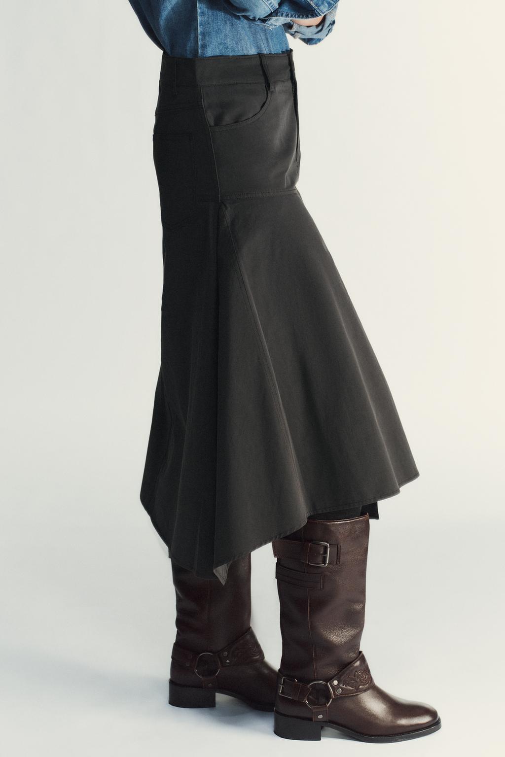 ЮБКА МИДИ АСИММЕТРИЧНОГО КРОЯ