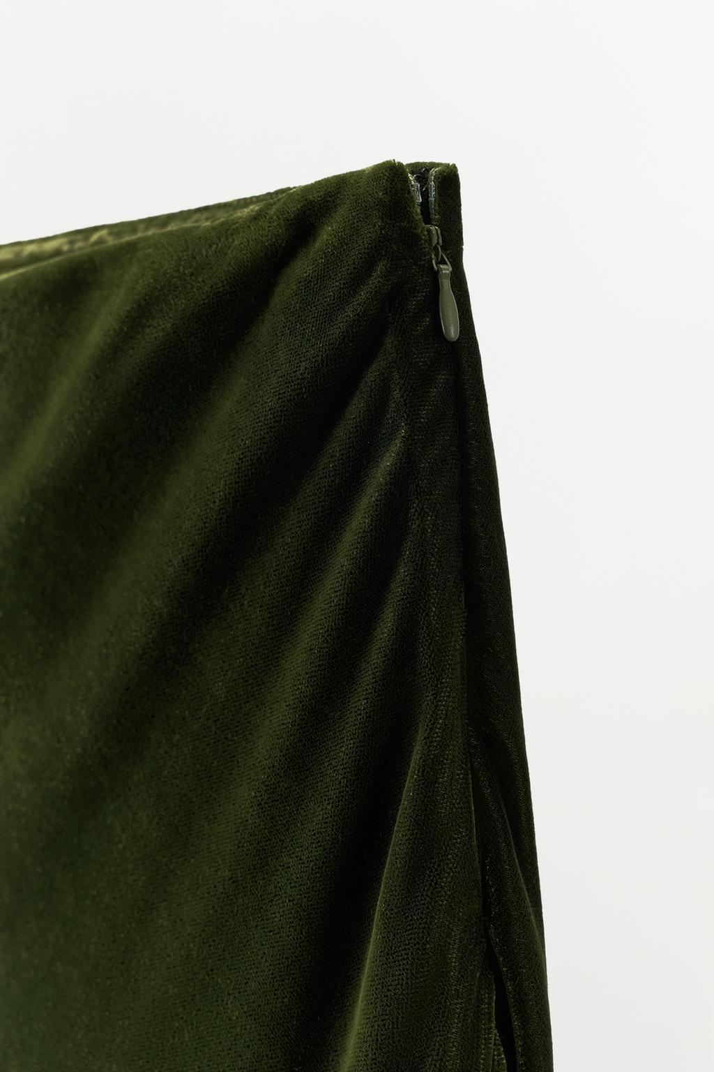 Юбка-миди из кружевного бархата