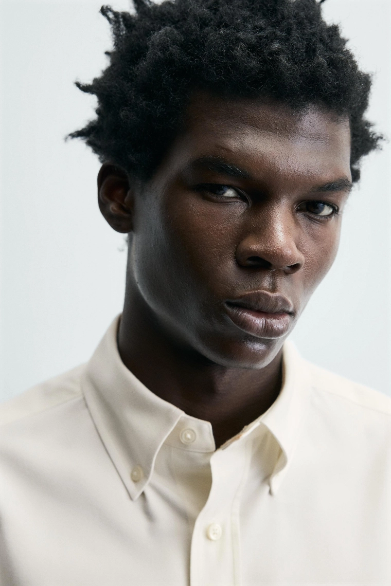 Лимитированная рубашка классического кроя с текстурой