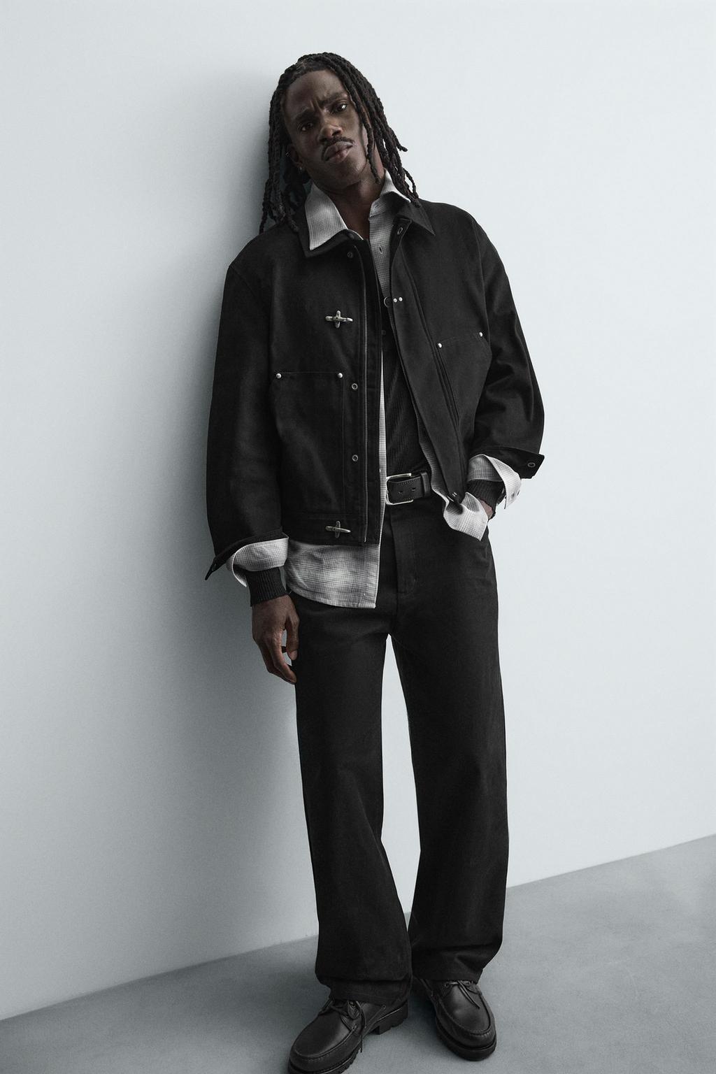 КУРТКА СВОБОДНОГО КРОЯ С НАВЕСНЫМИ ПЕТЛЯМИ