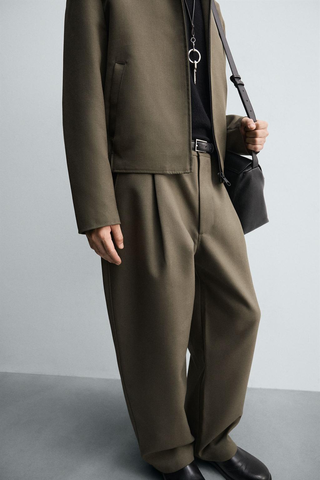 БРЮКИ BALLOON FIT С ЗАЩИПАМИ