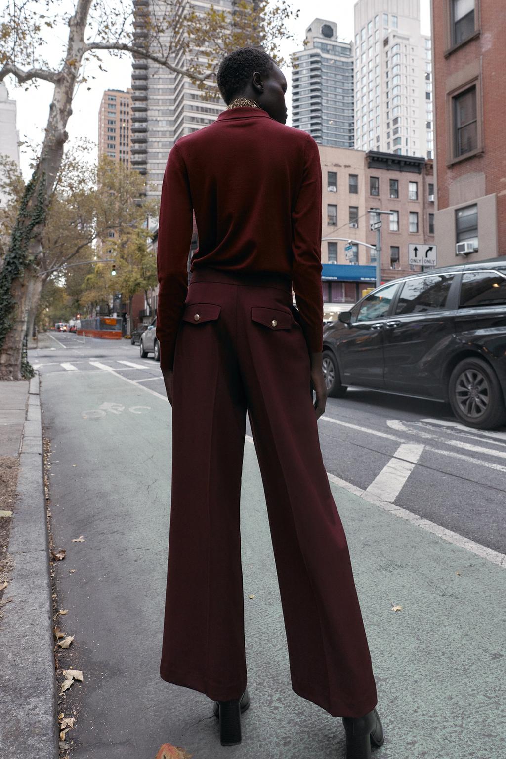 ШИРОКИЕ БРЮКИ С ВЫСОКОЙ ПОСАДКОЙ