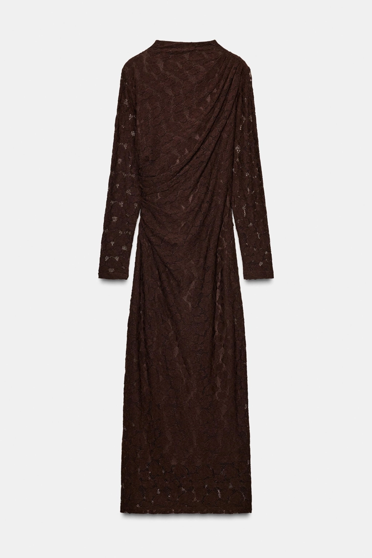 Платье миди с драпировкой