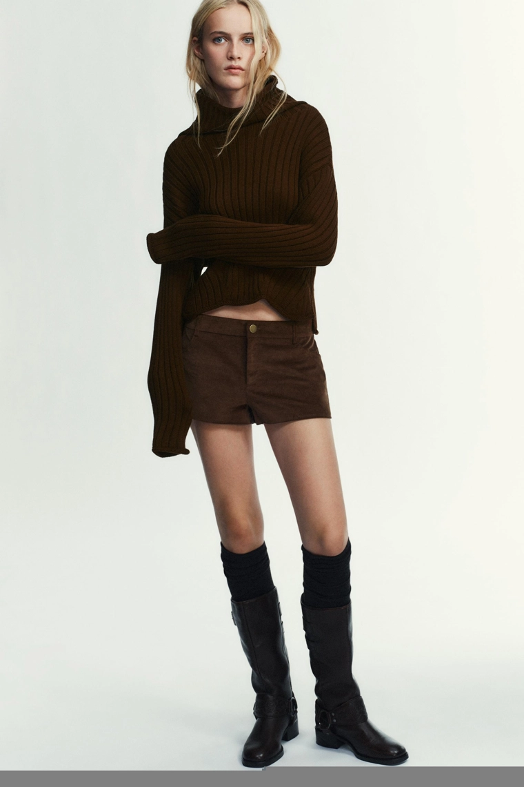 Джемпер с рубчиком