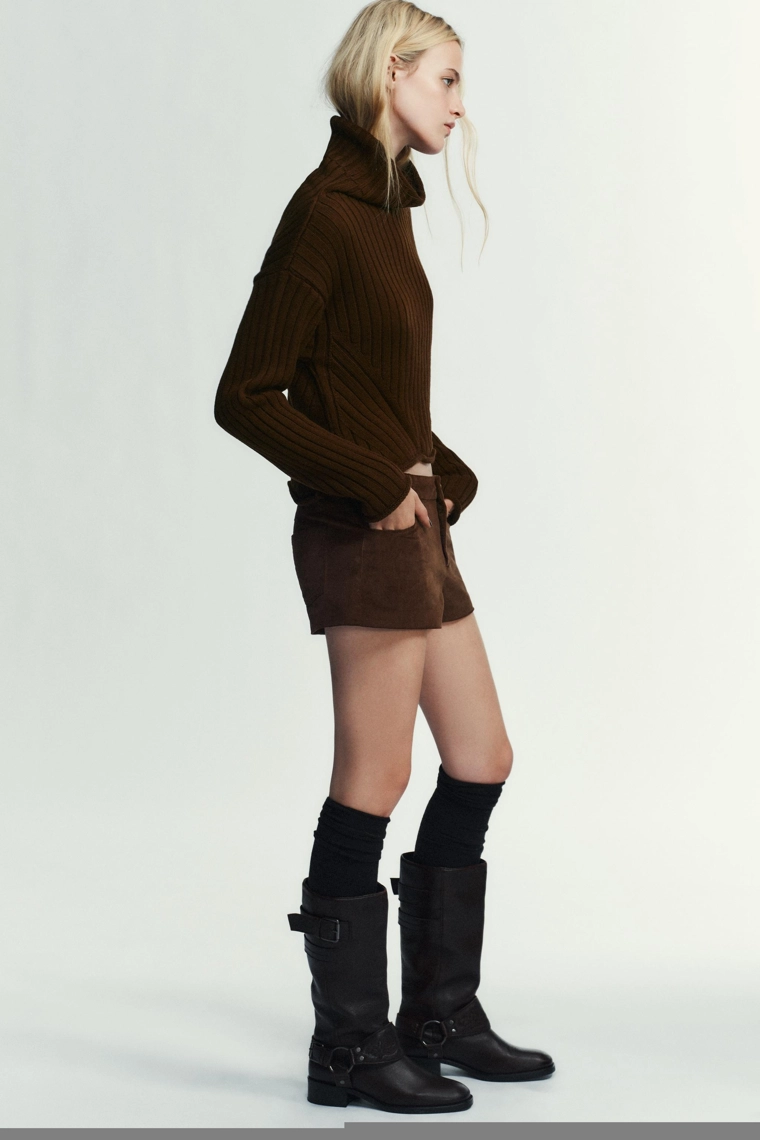 Джемпер с рубчиком