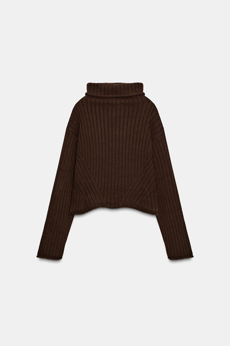 Джемпер с рубчиком