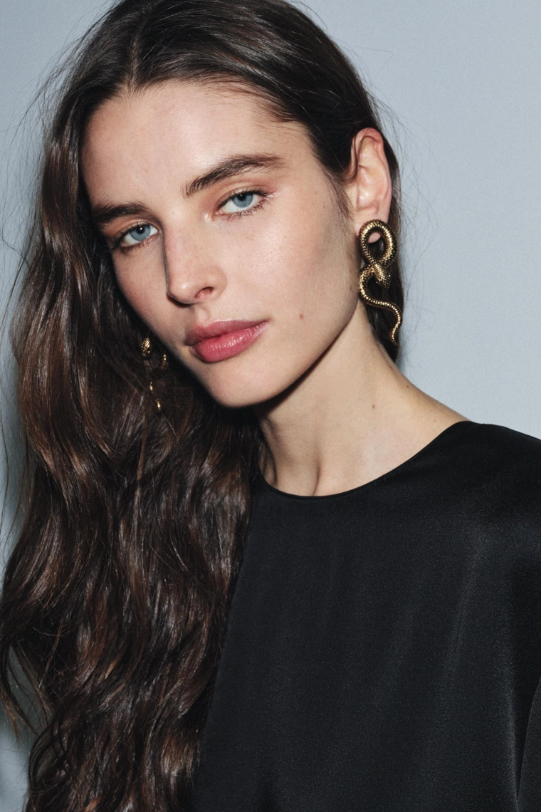 Серьги-змейки