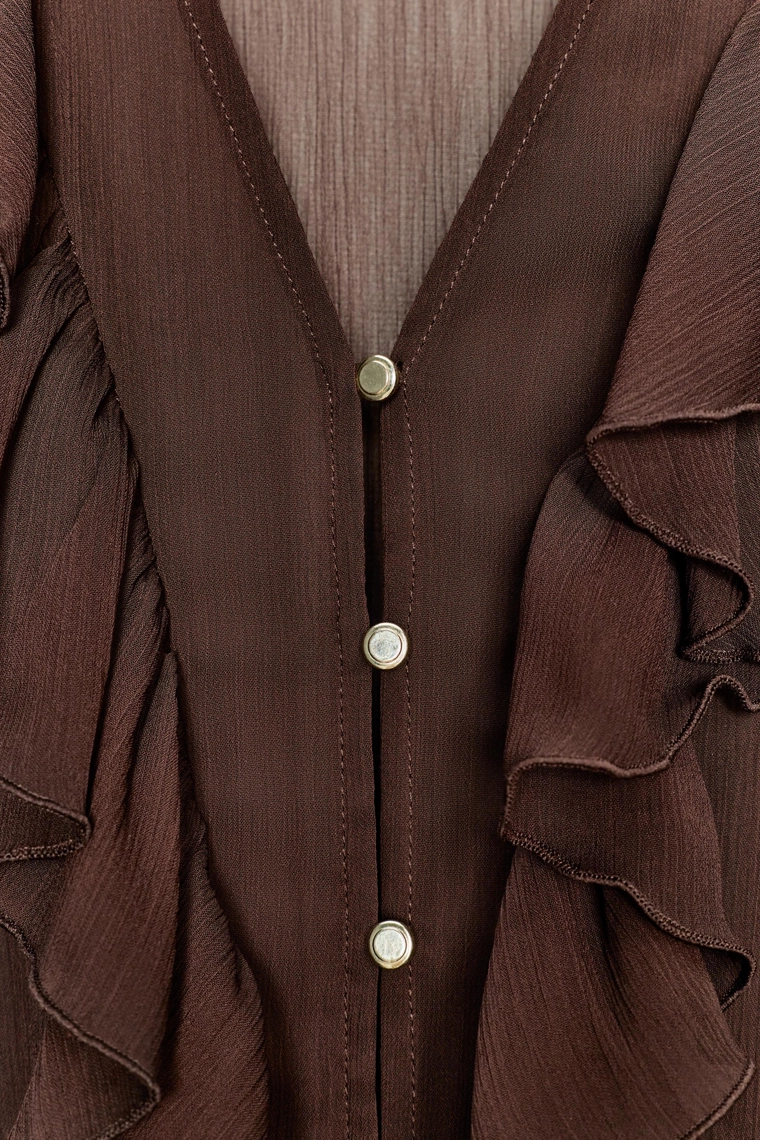 Миди-платье с контрастным поясом