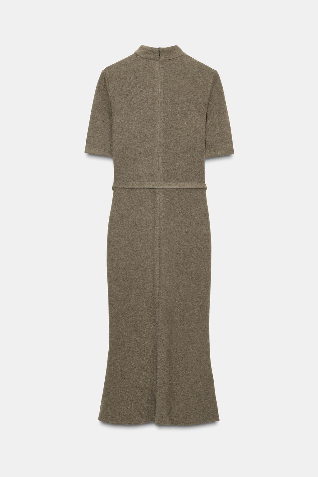 ПЛАТЬЕ ИЗ МЯГКОЙ ТКАНИ С РЕМНЕМ