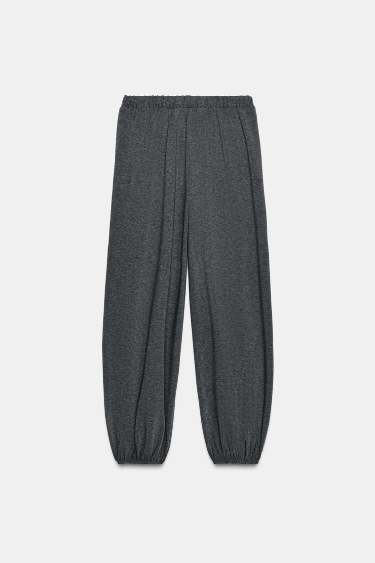 Брюки на резинке с завязками