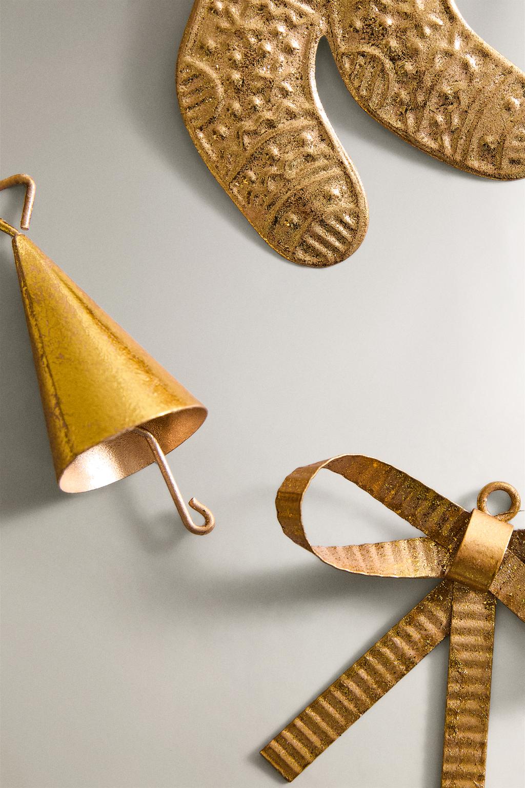 Набор металлических рождественских аксессуаров (набор из 3)