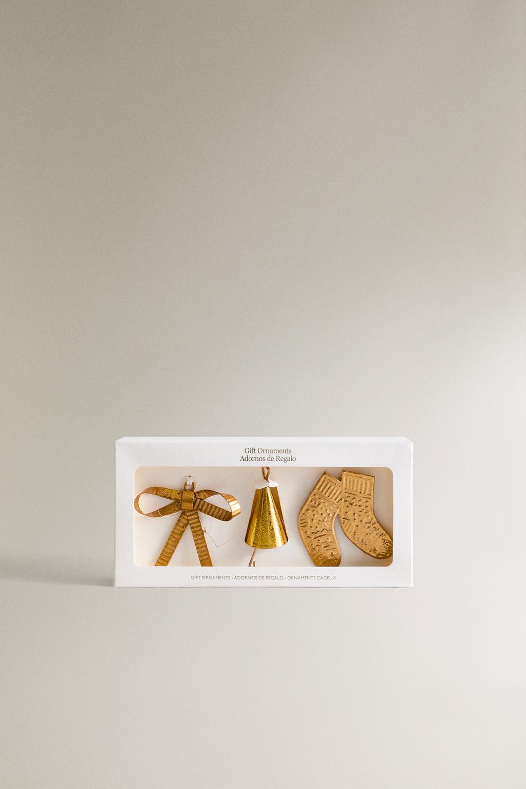 Набор металлических рождественских аксессуаров (набор из 3)