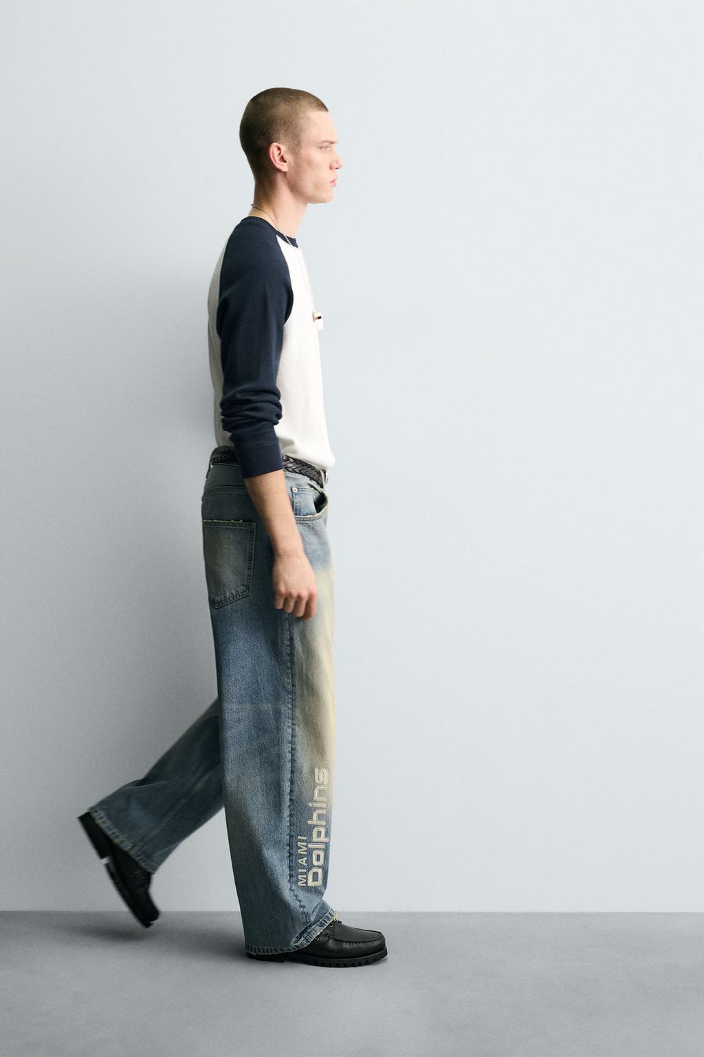 ДЖИНСЫ RELAXED FIT С ВЫШИВКОЙ NFL MIAMI DOLPHINS