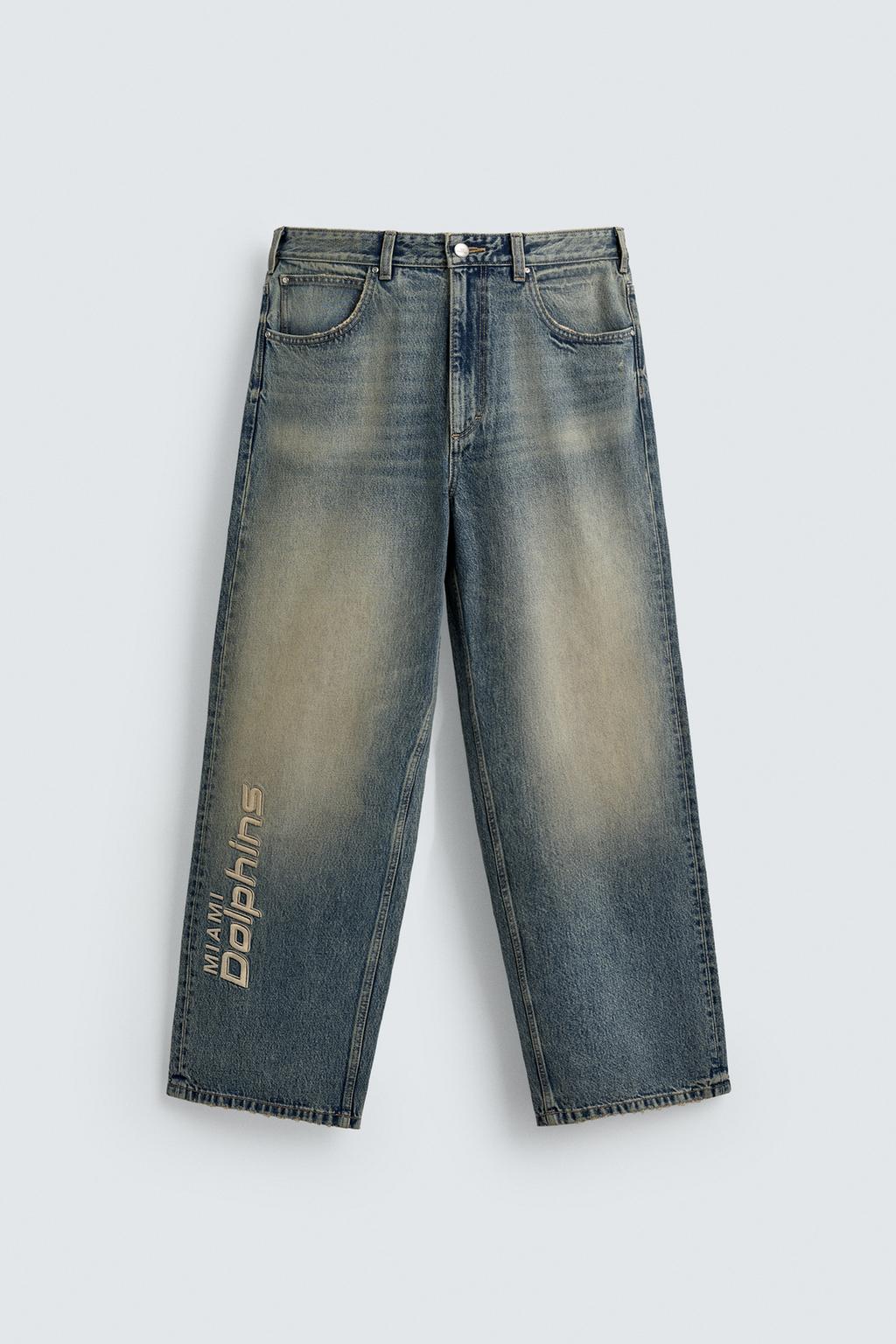 ДЖИНСЫ RELAXED FIT С ВЫШИВКОЙ NFL MIAMI DOLPHINS