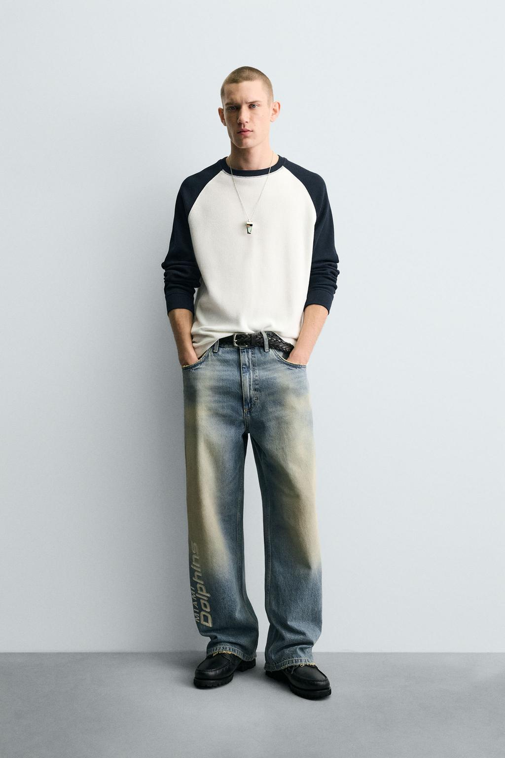 ДЖИНСЫ RELAXED FIT С ВЫШИВКОЙ NFL MIAMI DOLPHINS