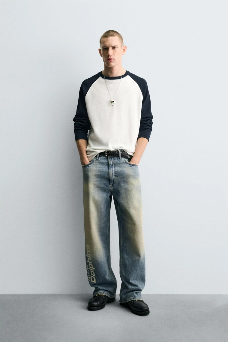 ДЖИНСЫ RELAXED FIT С ВЫШИВКОЙ NFL MIAMI DOLPHINS