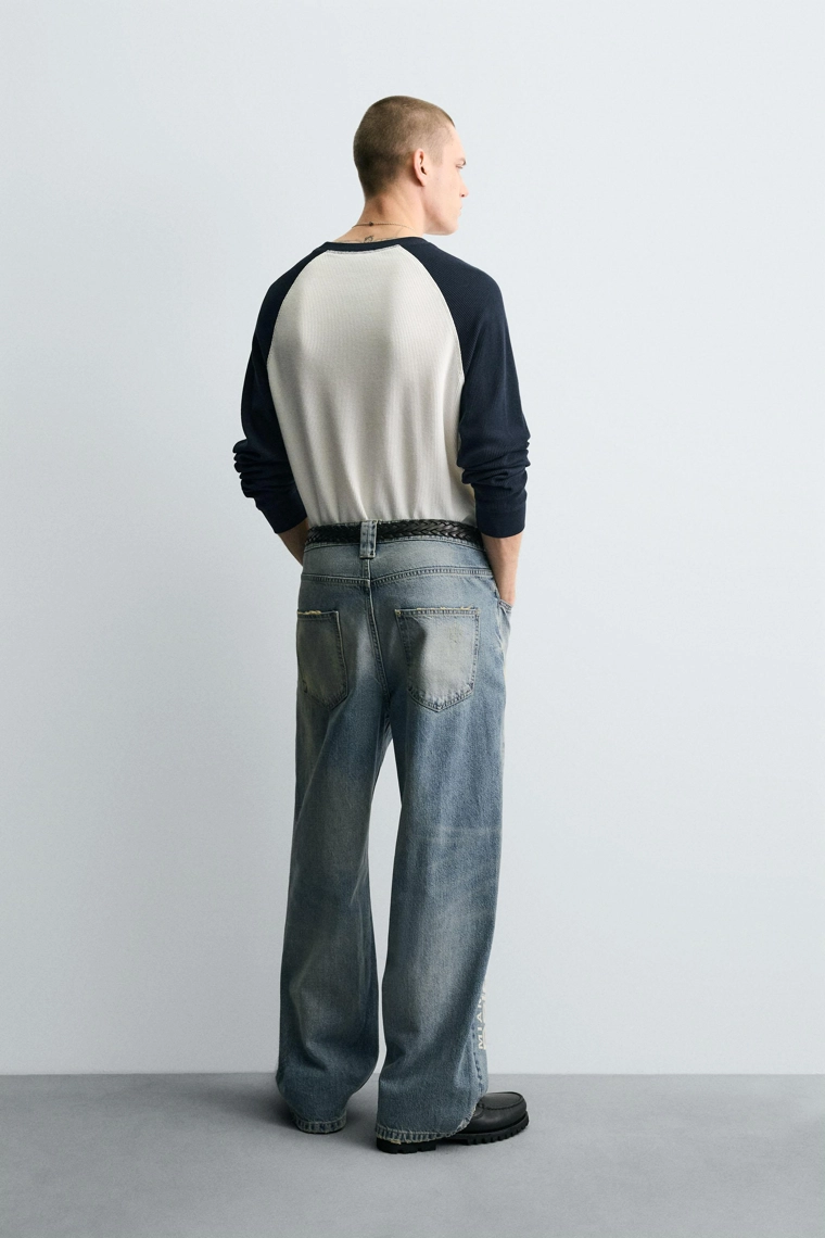 ДЖИНСЫ RELAXED FIT С ВЫШИВКОЙ NFL MIAMI DOLPHINS