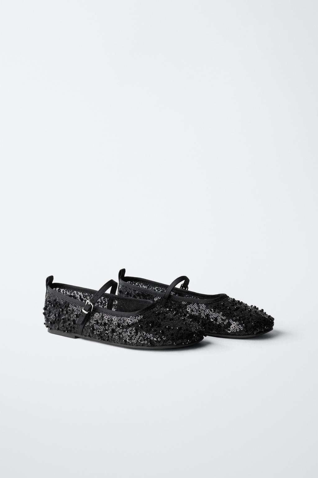 БАЛЕТКИ С ПРЯЖКОЙ И ЖЕМЧУЖИНАМИ