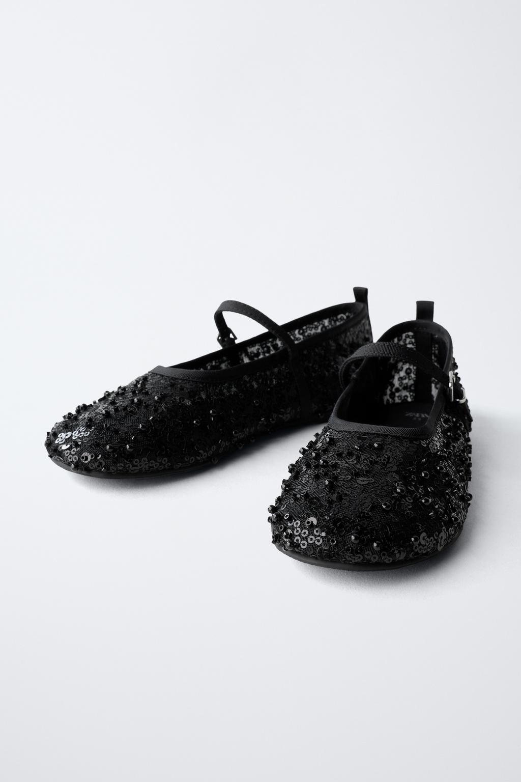 БАЛЕТКИ С ПРЯЖКОЙ И ЖЕМЧУЖИНАМИ