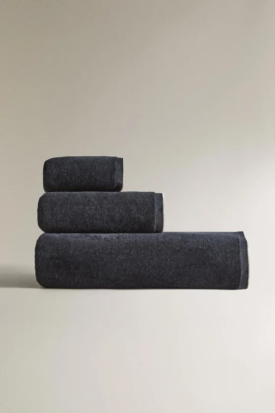 Махровое полотенце velour overlock