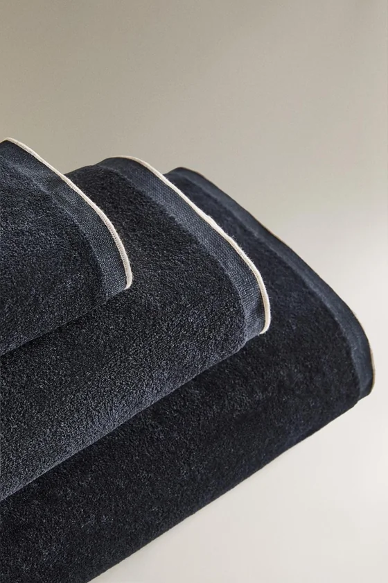 Махровое полотенце velour overlock