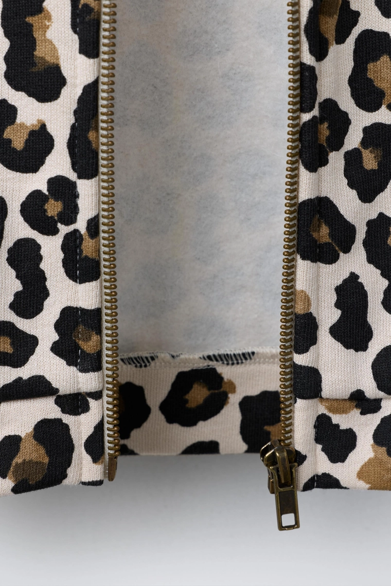 ХУДИ С КАПЮШОНОМ И АНИМАЛИСТИЧЕСКИМ ПРИНТОМ