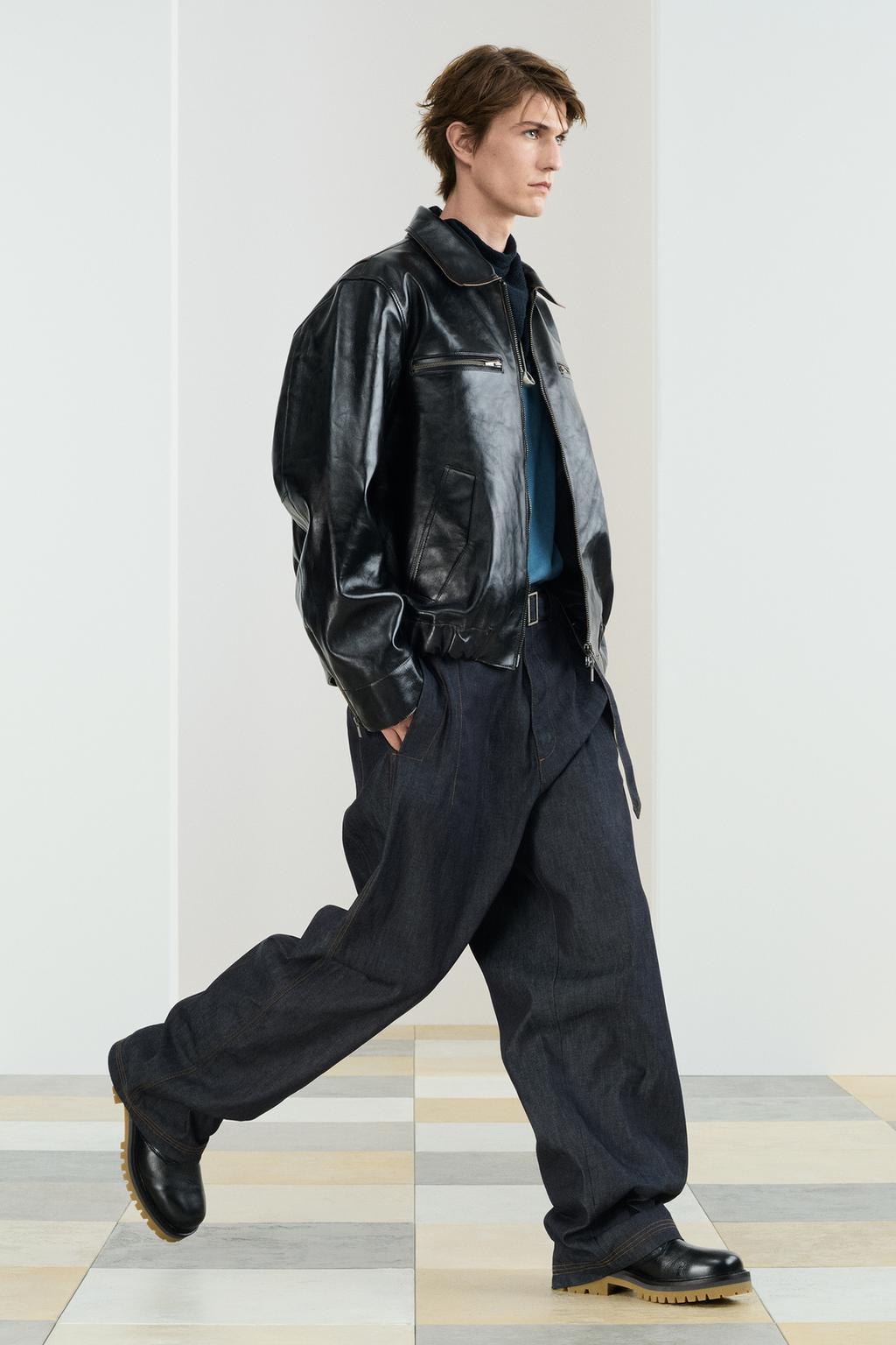 Кожаная куртка lthr bkr jktc