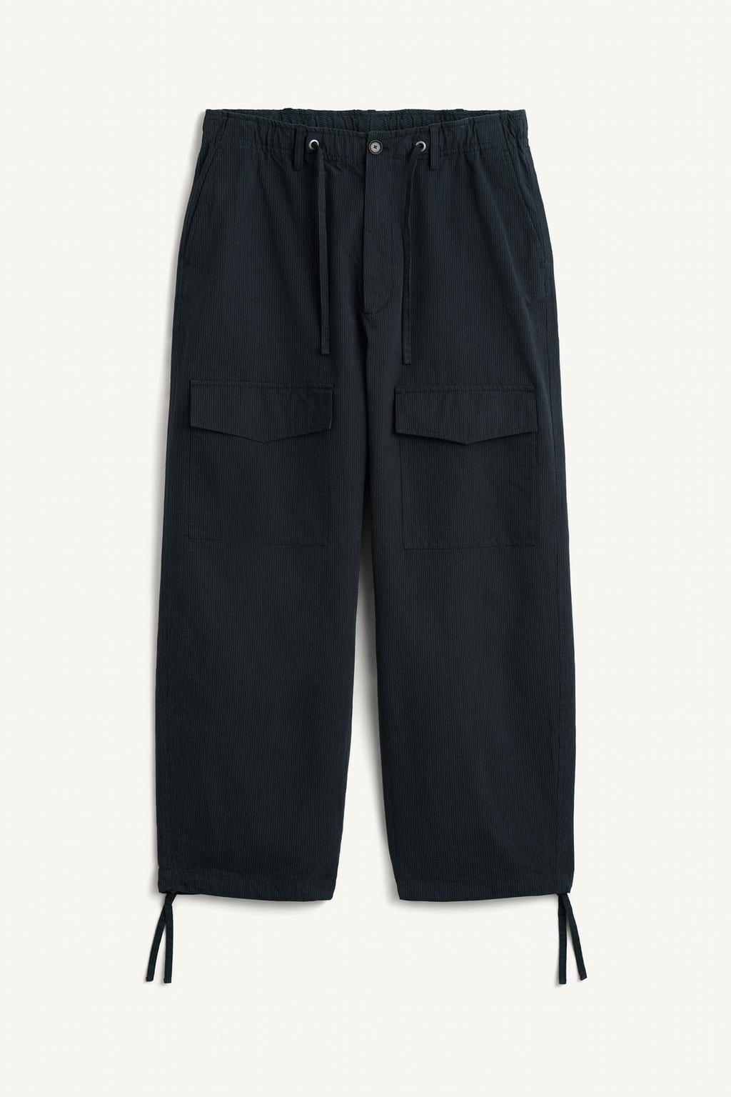 Брюки свободного кроя с карманами