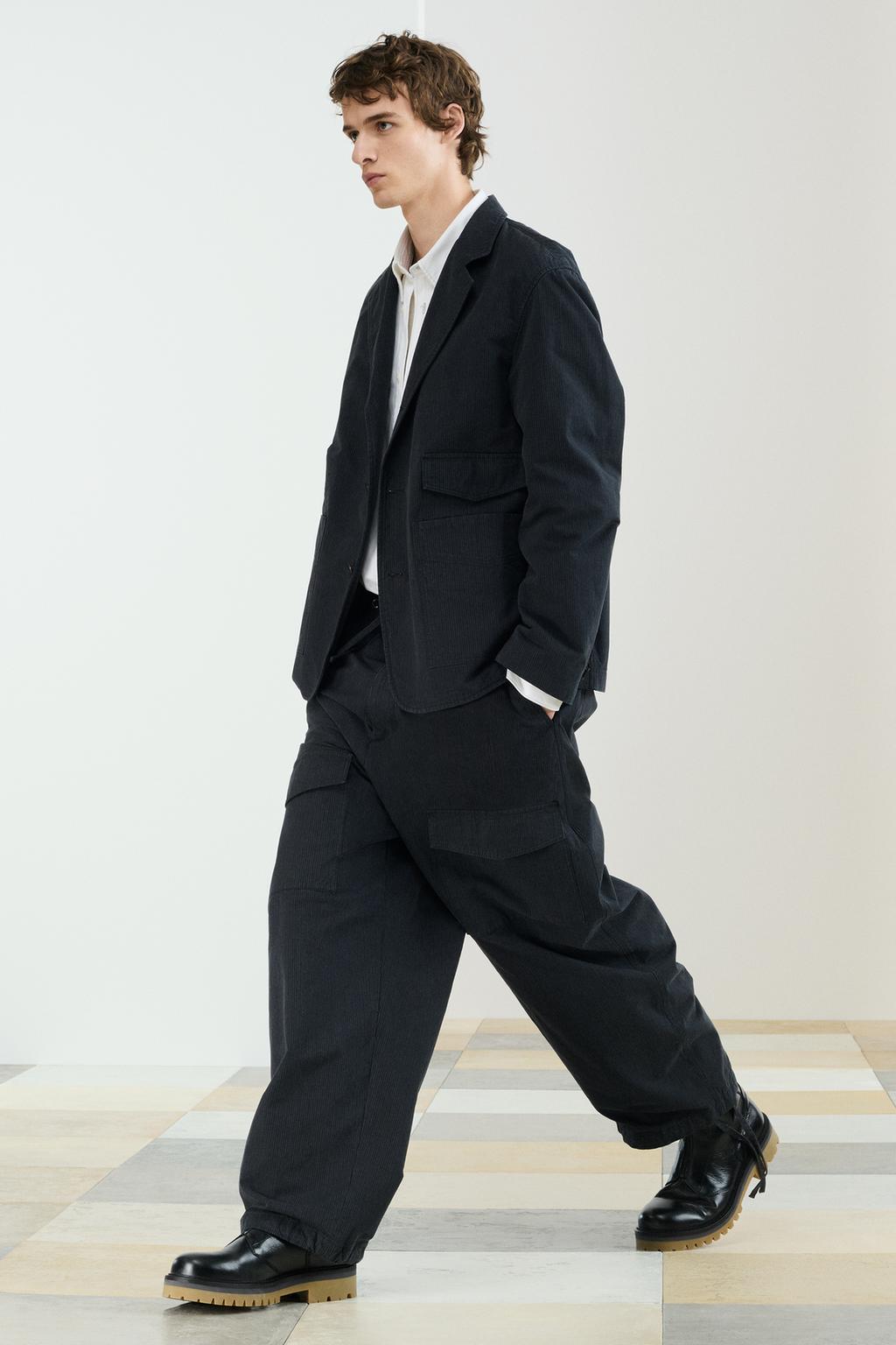 Брюки свободного кроя с карманами