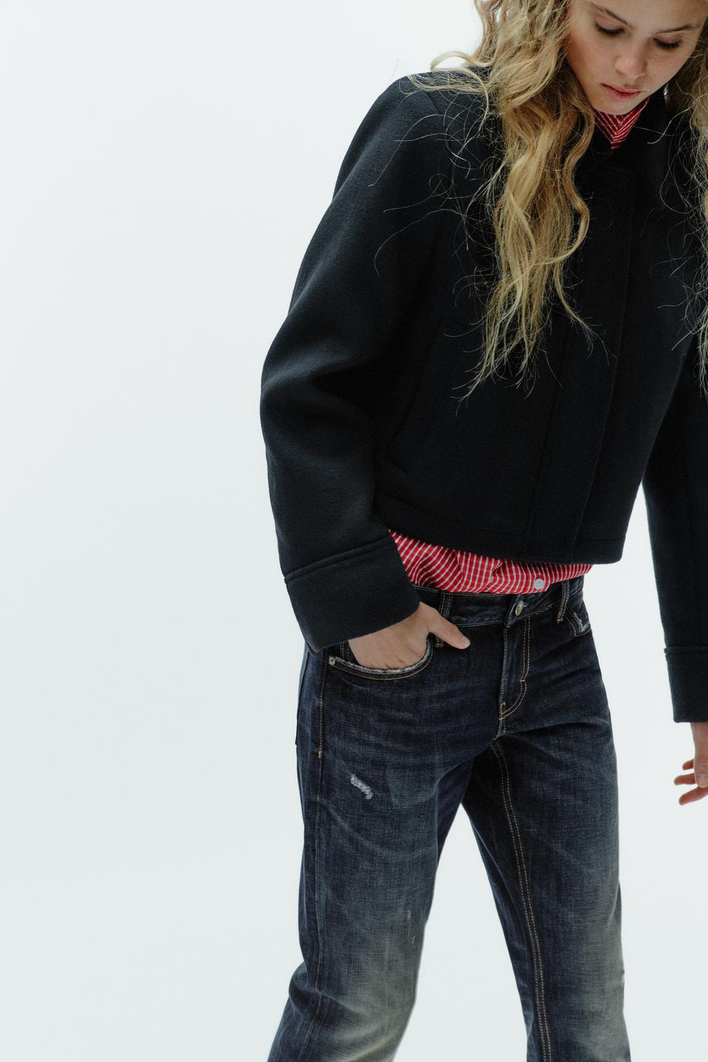 КУРТКА ИЗ СМЕСОВОЙ ШЕРСТИ С КАРМАНАМИ