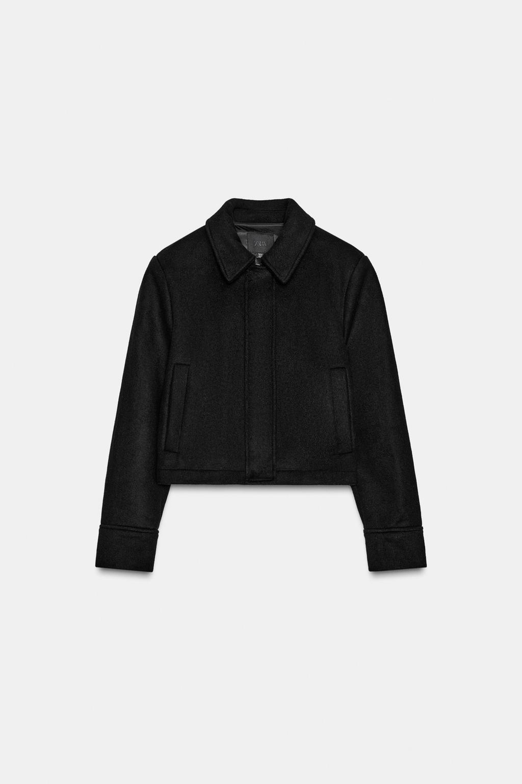 КУРТКА ИЗ СМЕСОВОЙ ШЕРСТИ С КАРМАНАМИ