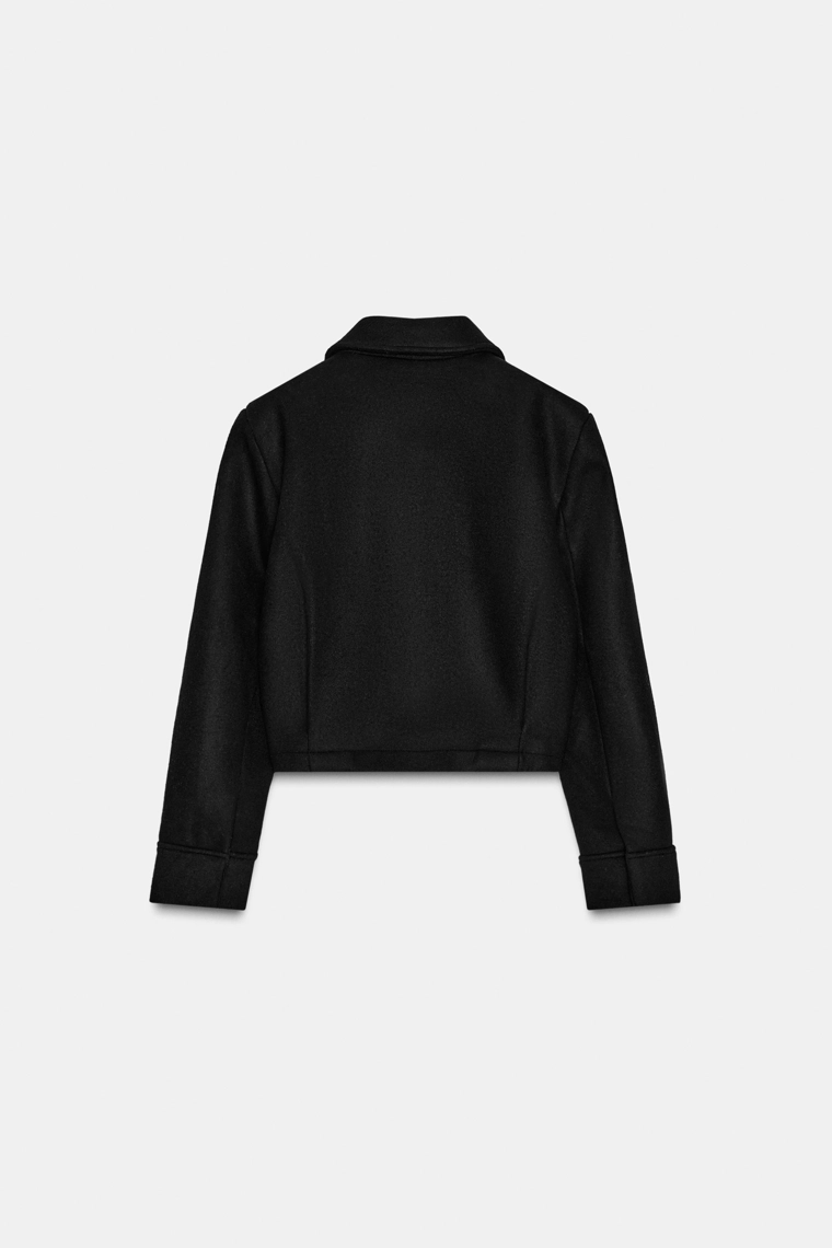 КУРТКА ИЗ СМЕСОВОЙ ШЕРСТИ С КАРМАНАМИ