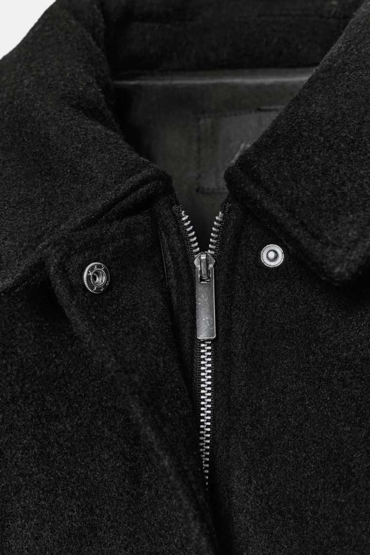 КУРТКА ИЗ СМЕСОВОЙ ШЕРСТИ С КАРМАНАМИ