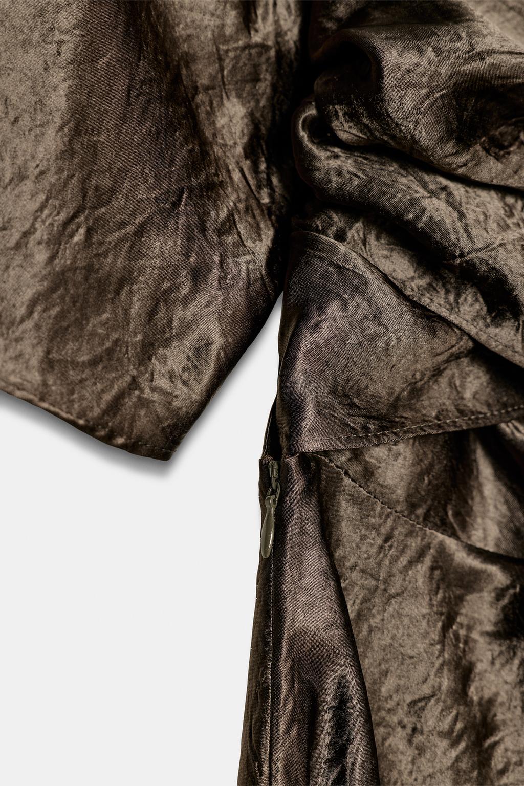 АТЛАСНОЕ ПЛАТЬЕ С ЗАПАХОМ — ZW COLLECTION