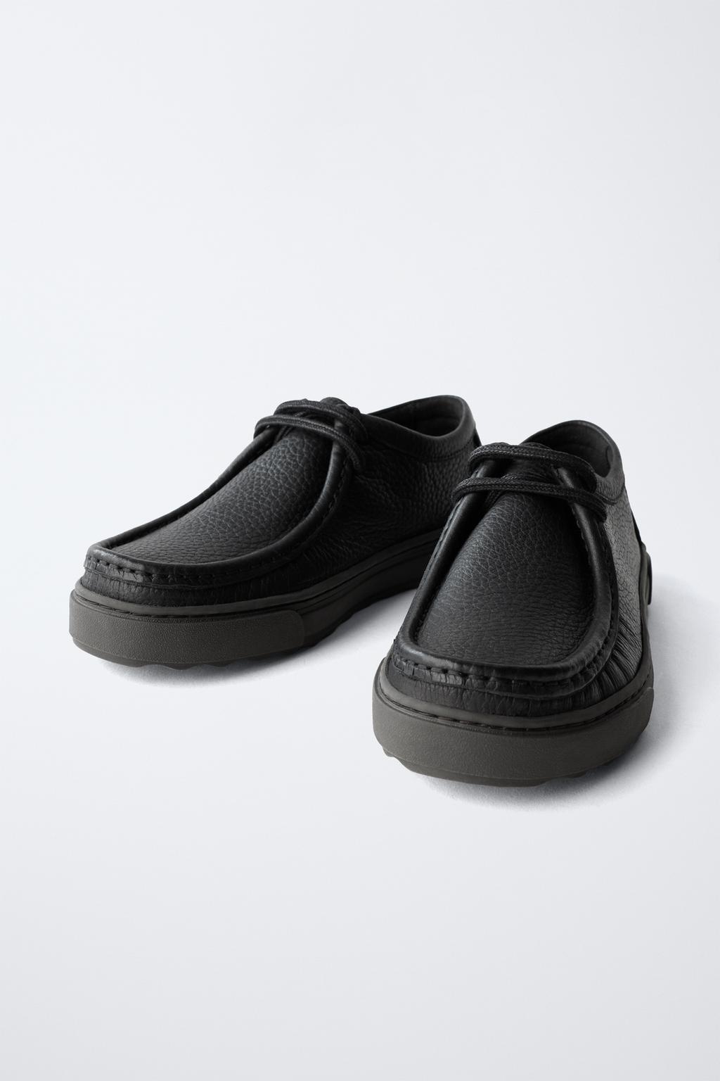 КОЖАНЫЕ ТУФЛИ С ОТОРОЧКОЙ