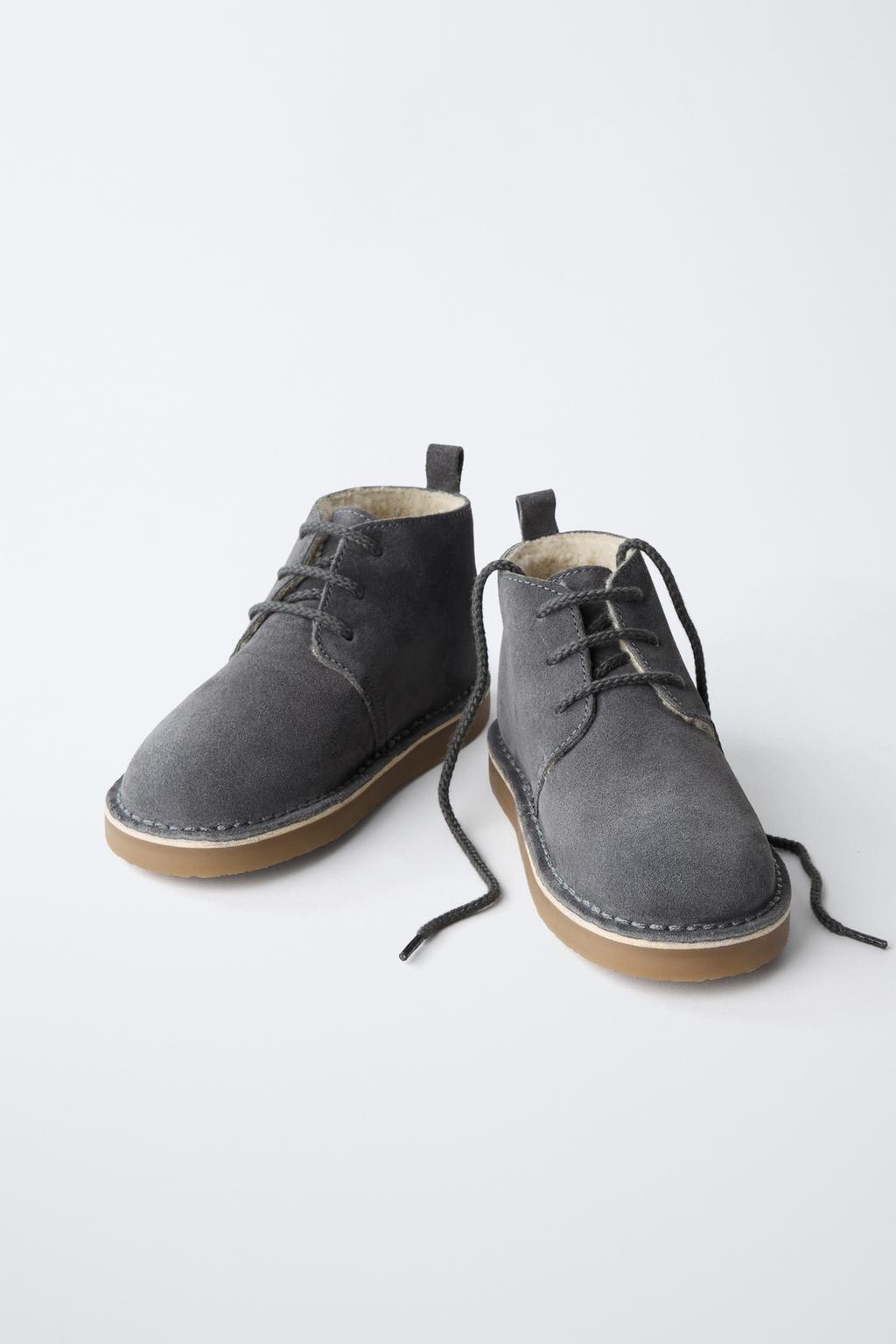 КОЖАНЫЕ БОТИНКИ С ПОДКЛАДКОЙ