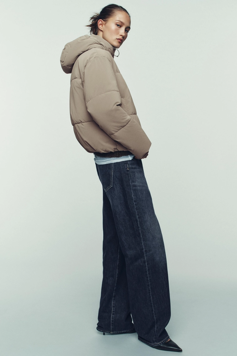 КОРОТКИЙ АНОРАК С КАПЮШОНОМ WATER REPELLENT WINDPROOF