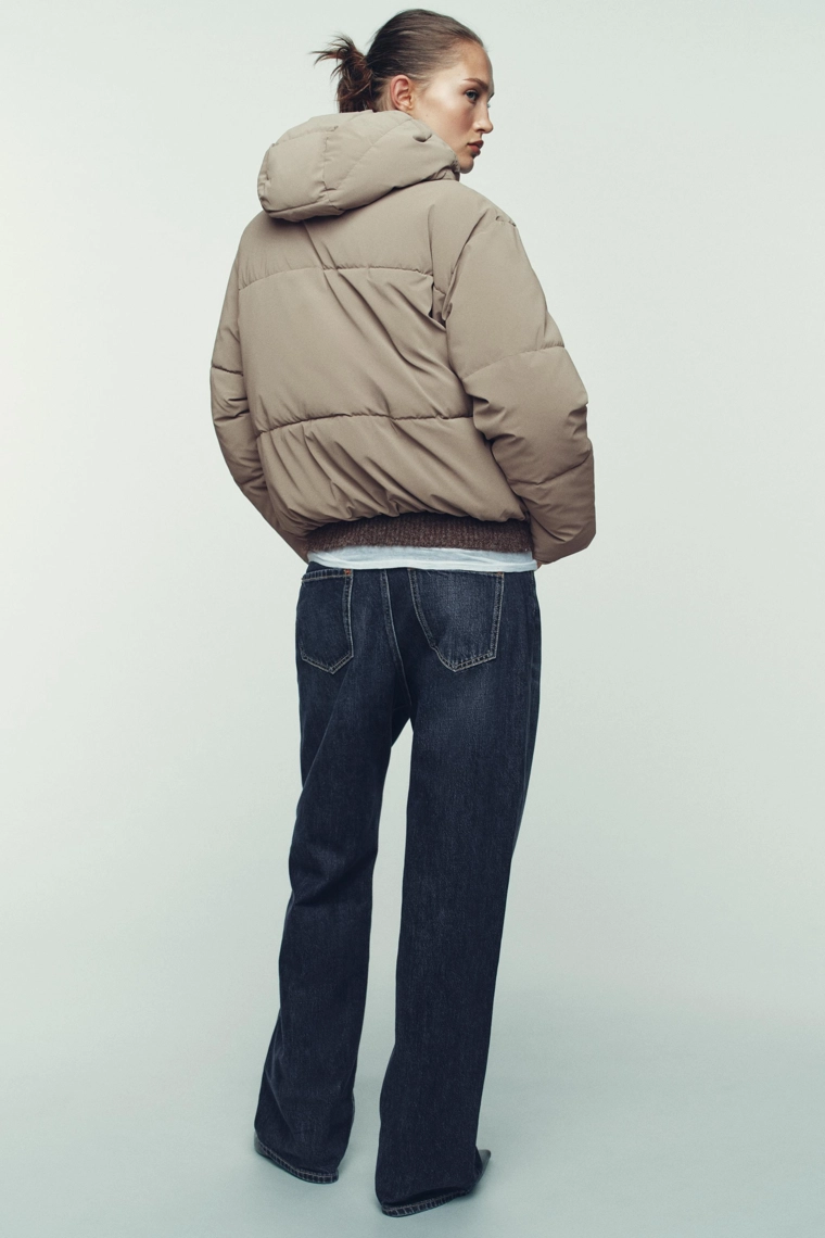 КОРОТКИЙ АНОРАК С КАПЮШОНОМ WATER REPELLENT WINDPROOF