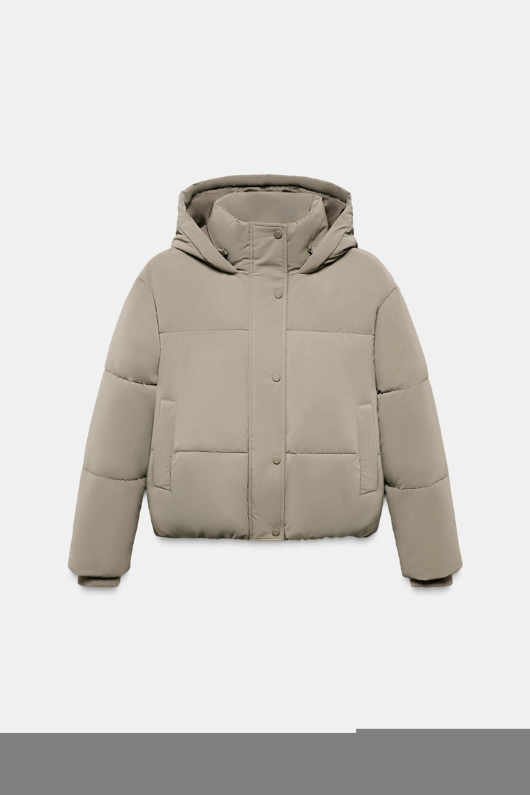 КОРОТКИЙ АНОРАК С КАПЮШОНОМ WATER REPELLENT WINDPROOF