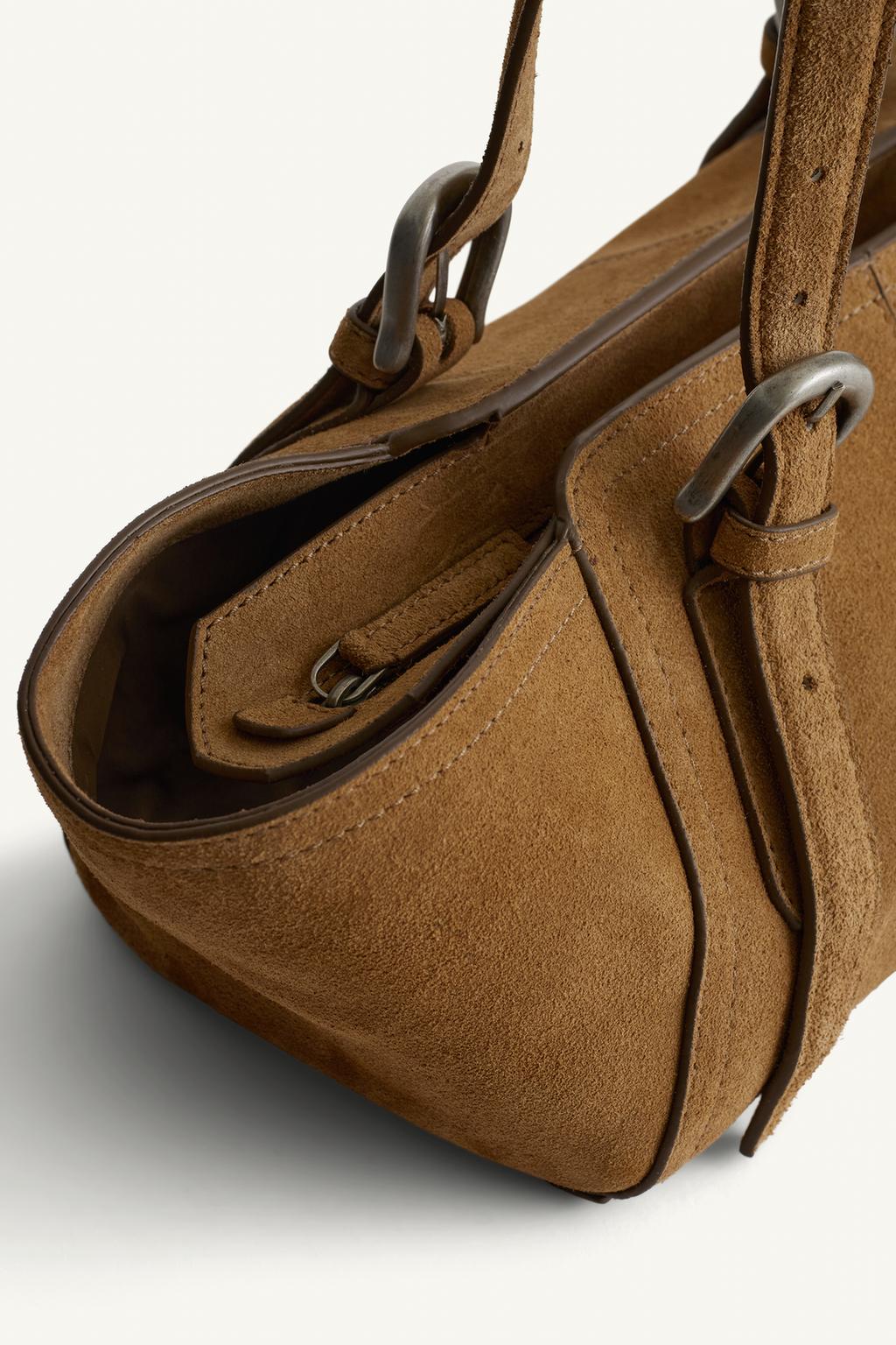 Кожаная сумка через плечо