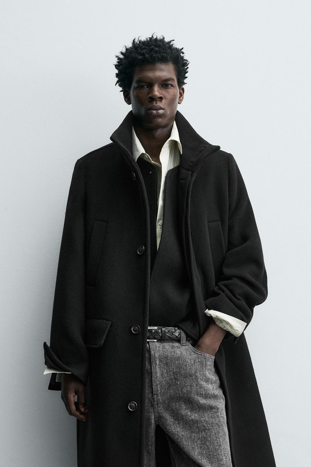 ДЛИННОЕ ПАЛЬТО С ШЕРСТЬЮ