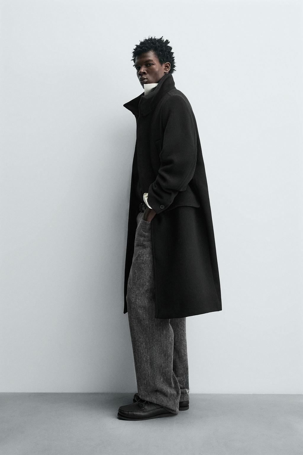 ДЛИННОЕ ПАЛЬТО С ШЕРСТЬЮ