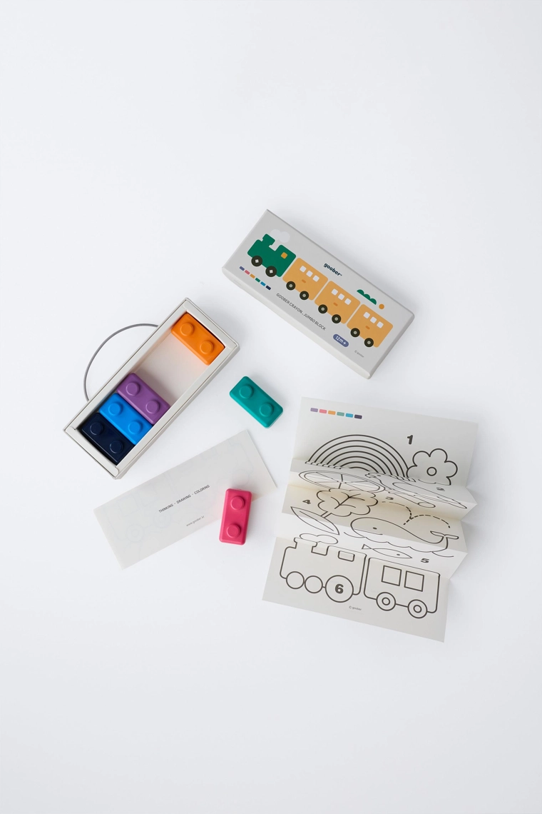 НАБОР ИЗ ШЕСТИ БЛОКОВ МЕЛКОВ JUMBO GOOBER® И ЛИСТОВ ДЛЯ РИСОВАНИЯ