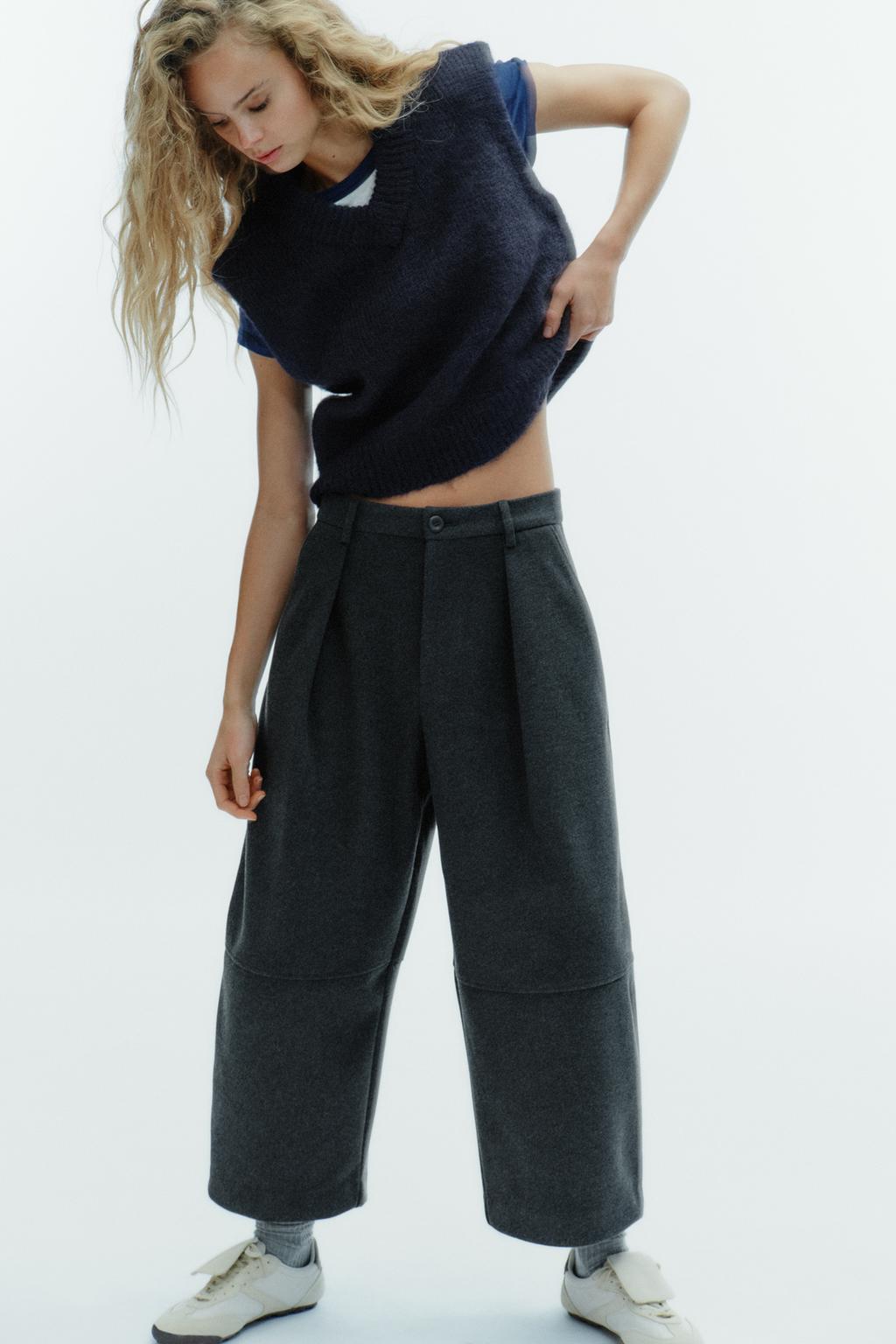 БРЮКИ BALLOON СО СКЛАДКАМИ