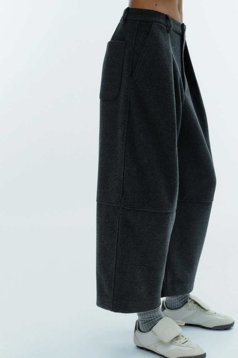 БРЮКИ BALLOON СО СКЛАДКАМИ