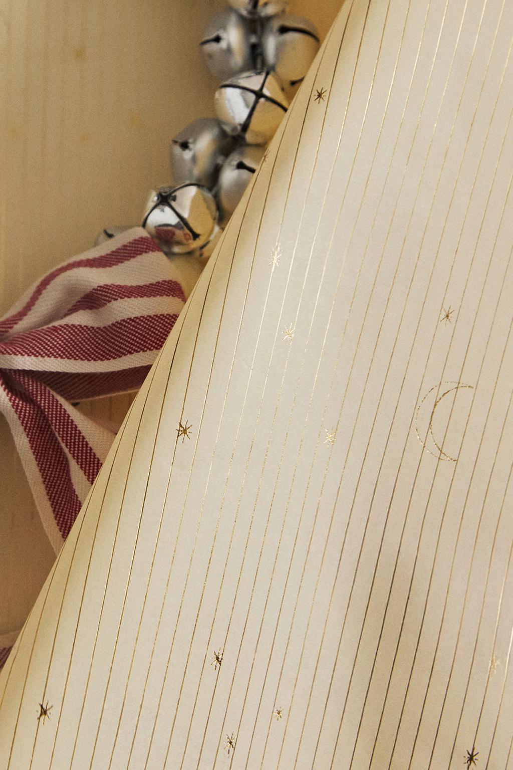 Блестящая звезда рождественская упаковочная бумага